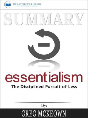 cover image of Summary of Essentialism